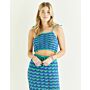 Sirdar Stories Mic Drop Maxi and Crop Top Pattern Download 10542 6-28
