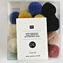 Rico Yarn Pompon Set of 24 Natural Mix 