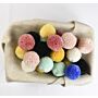 Rico Yarn Pompon Set of 24 Natural Mix 