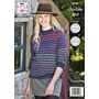 King Cole Homespun DK Ladies Sweaters Pattern 5795 71-117cm