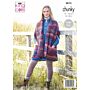 King Cole Autumn Chunky Shawls Pattern 5815 81-127cm