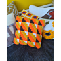 70s Inspired Crocheted Cushion by Zoe Potrac in Stylecraft Special DK