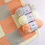 Crocheted Gingham Blanket & Snuggly in WoolBox Imagine Lullaby Baby DK Kit