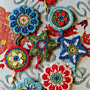 Janie Crow Beaded Decorations Christmas Crochet Kit in Stylecraft Naturals Bamboo & Cotton DK