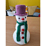 Snowman Doorstop Crochet Pattern in WoolBox Imagine Classic Anti-Pilling DK by Zoe Potrac