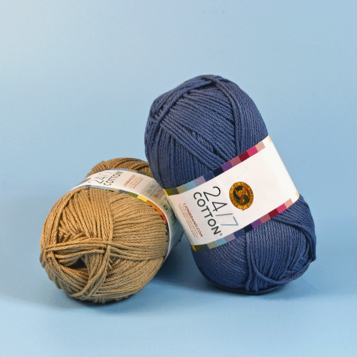 Lion Brand 24/7 Cotton Yarn 100 grm Ball main product photo