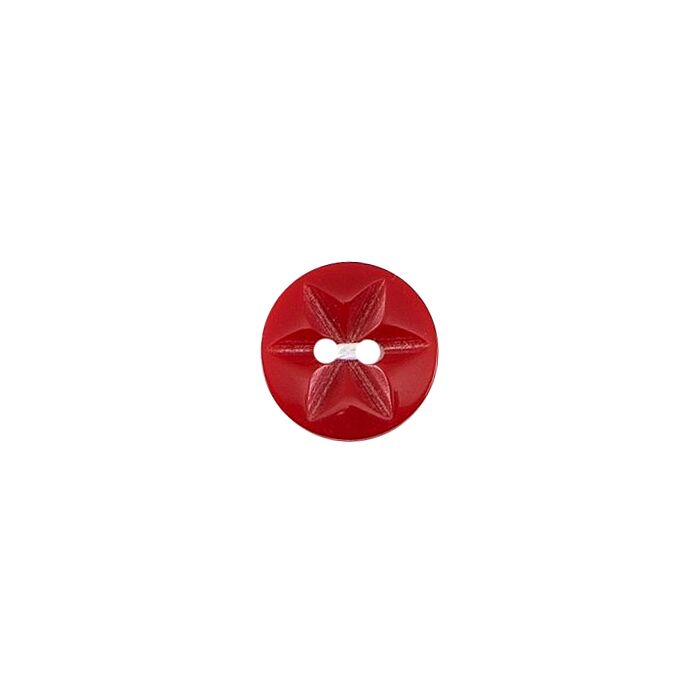Milward Carded Buttons Star Red 15mm Pack of 6 main product photo