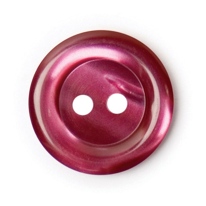 Milward Carded Buttons Rimmed 2 Hole Maroon 17mm Pack of 4 main product photo