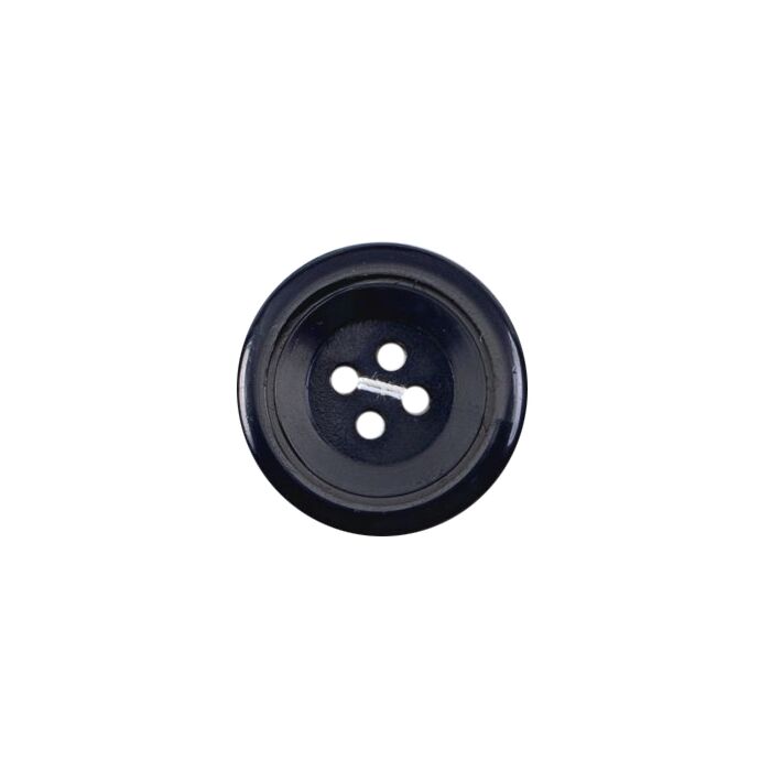 Milward Carded Buttons Rimmed 4 Hole Navy 22mm Pack of 2 main product photo