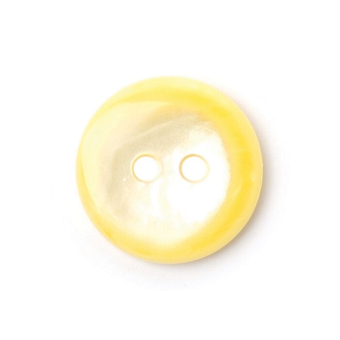 Milward Carded Buttons Round Pearl Yellow 13mm Pack of 5 main product photo