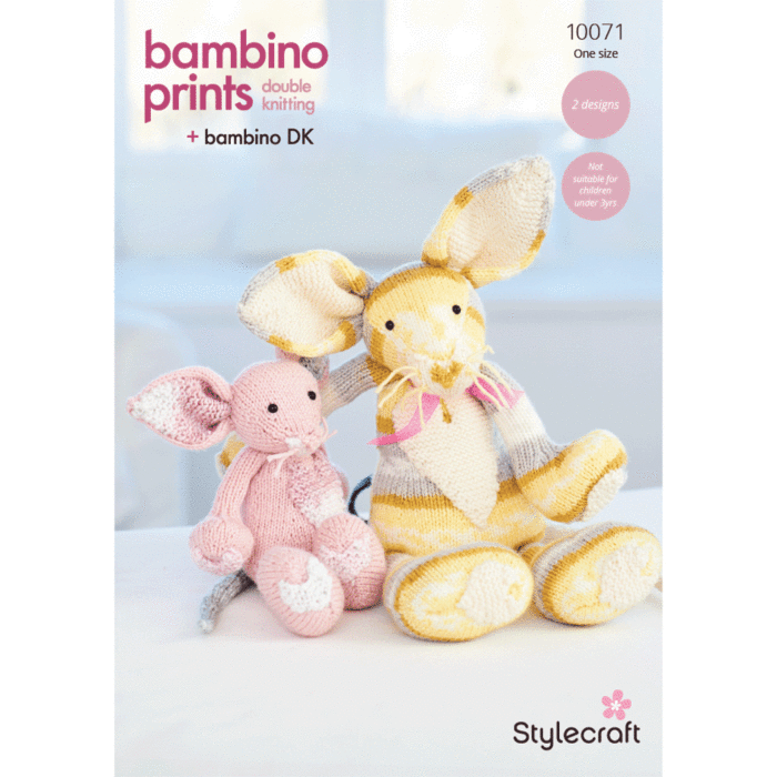Stylecraft Bambino Prints DK Tara & Tikka Cat 10071 Knitting Pattern PDF main product photo