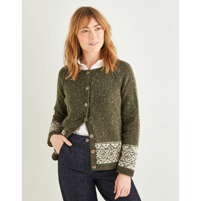 Sirdar Haworth Tweed Womens Yorkshire Fairisle Cardigan 10156 81-137cm 32-54 - Downloadable main product photo