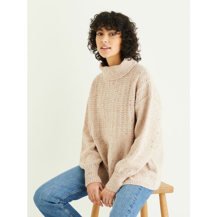 Sirdar Haworth Tweed DK Ladies High Neck Sweater Pattern 10299 81cm-137cm main product photo