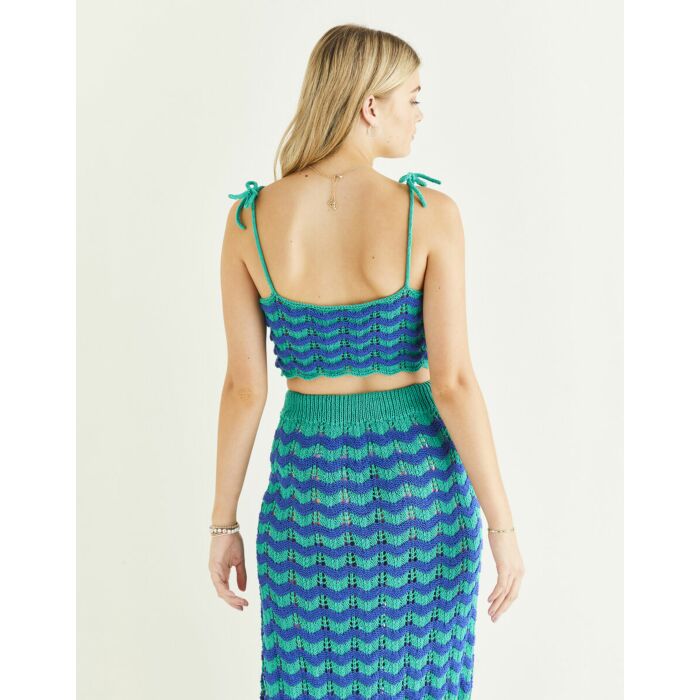 Sirdar Stories Mic Drop Maxi and Crop Top Pattern Download 10542 6-28