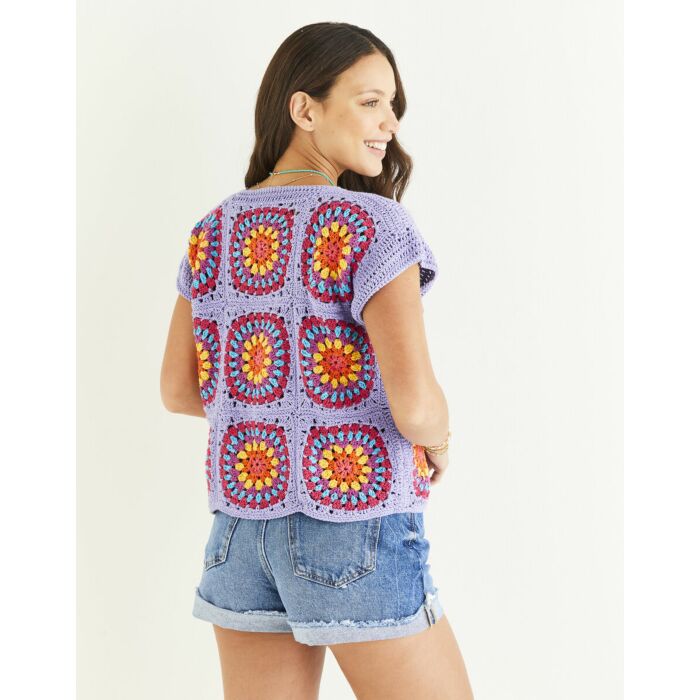 Sirdar Stories Got Tickets Granny Tee Pattern 10559 6-28  - Free Pattern  Download