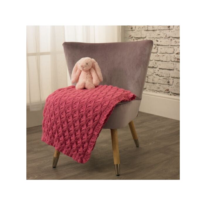 Knitted Baby Blanket 5073 by Jenny Watson  in King Cole Merino Blend DK
