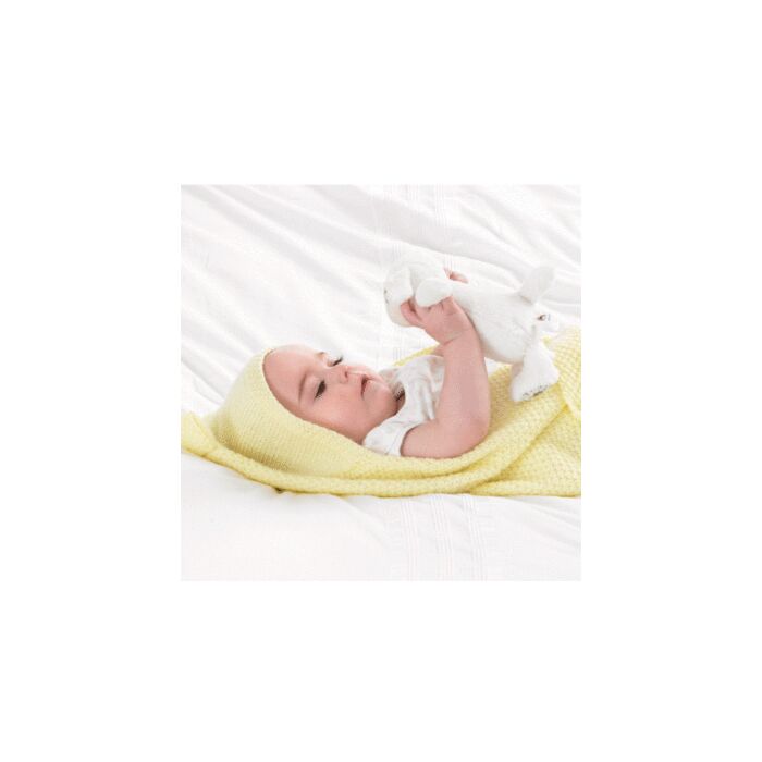 Knitted Baby Blanket Kit 5095 by Jenny Watson in West Yorkshire Spinners Bo Peep DK