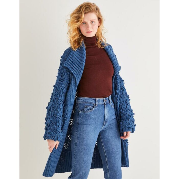 Sirdar Country Classic Worsted Womens Longline Textured Bobble Cardigan 10167 main product photo