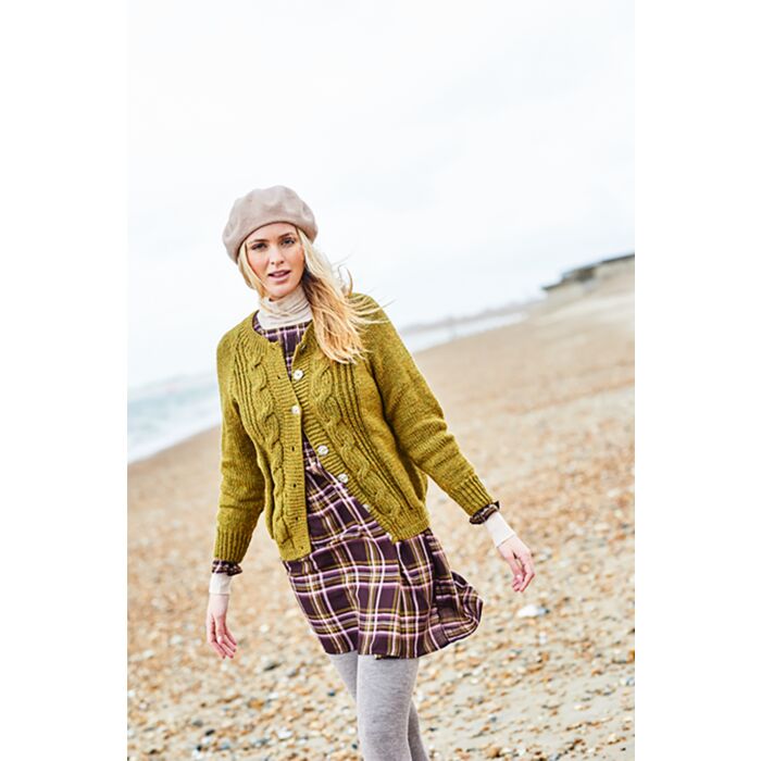 Stylecraft Highland Heathers Aran Ladies Cardigans x 2 Pattern Download 9871 