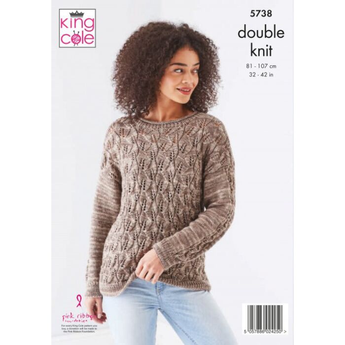 King Cole Island Beaches DK Ladies Sweaters Pattern 5738 81-107cm main product photo