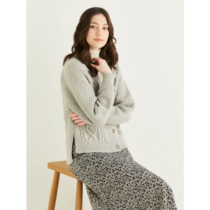 Hayfield Bonus Aran With Wool Ladies Cardigan Pattern 10322 81cm-137cm main product photo