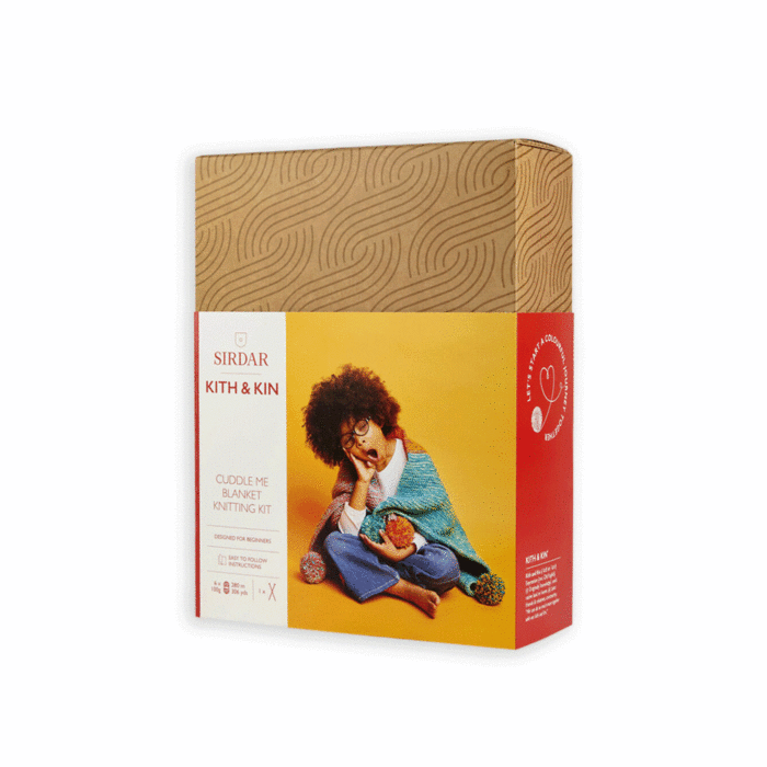 Sirdar Kith & Kin Cuddle Blanket Knitting Kit Multi 822g main product photo