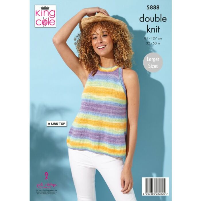 King Cole Tropical Beaches DK Tops Pattern main product photo