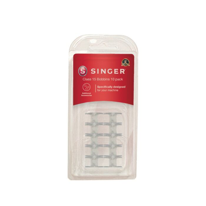 Singer Machine Plastic Bobbins 15 Class x 10pcs 158x76x35mm main product photo