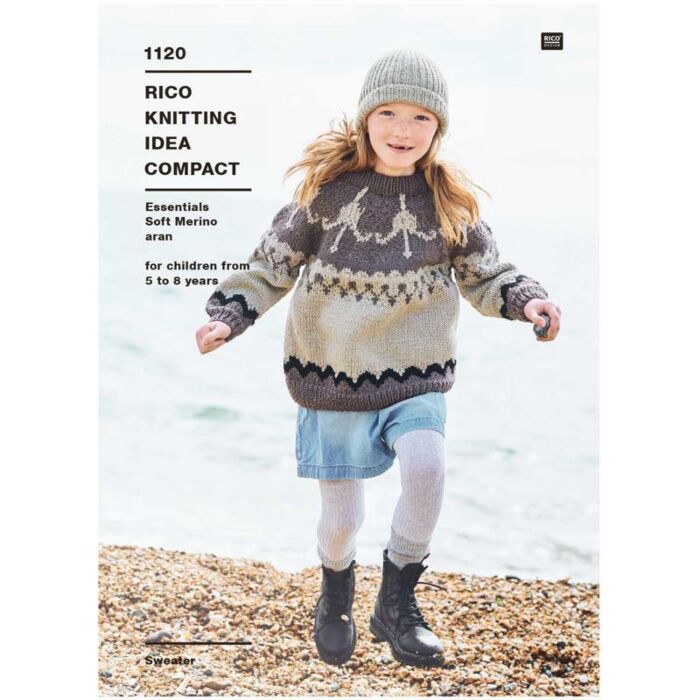 Rico Essentials Soft Merino Aran Traditional FairIsle Sweater Pattern 1120 93-100cm main product photo