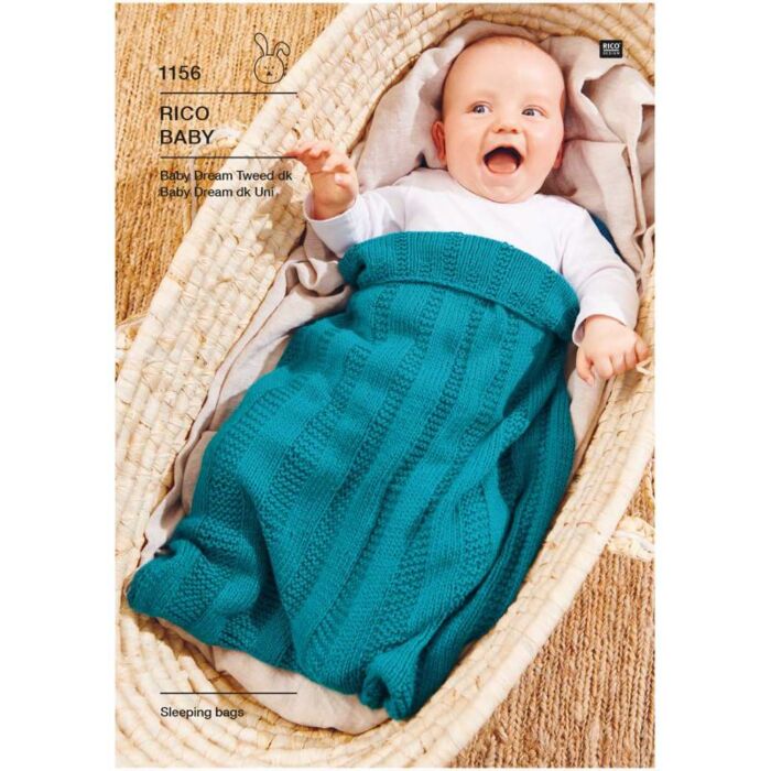 Rico Baby Dream Tweed DK 2 Designs of Sleeping Bags Pattern 1156 52-62cm main product photo