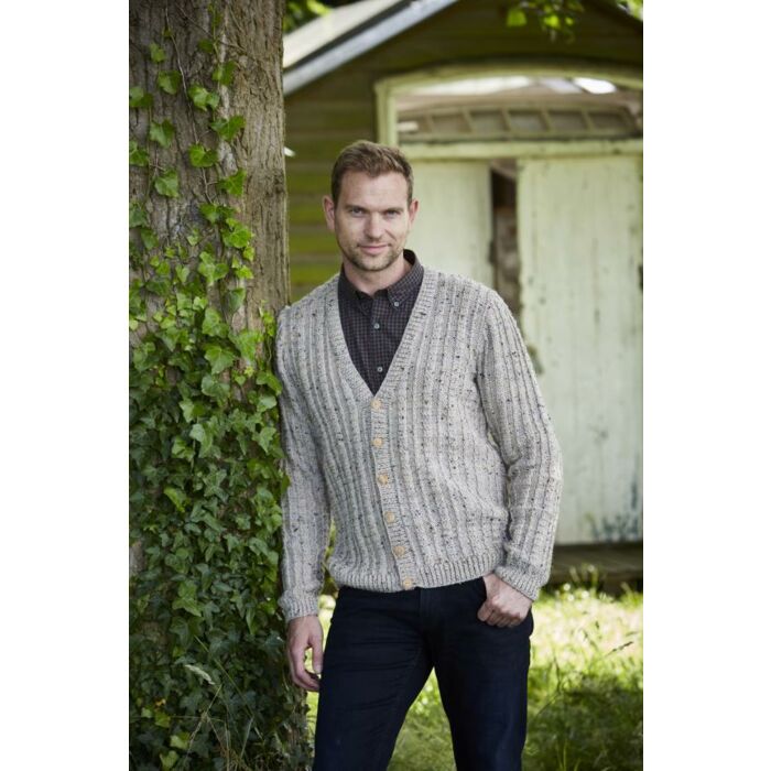 Stylecraft Special Aran with Wool Mens Sweater and Cardigan Pattern 9341 main product photo