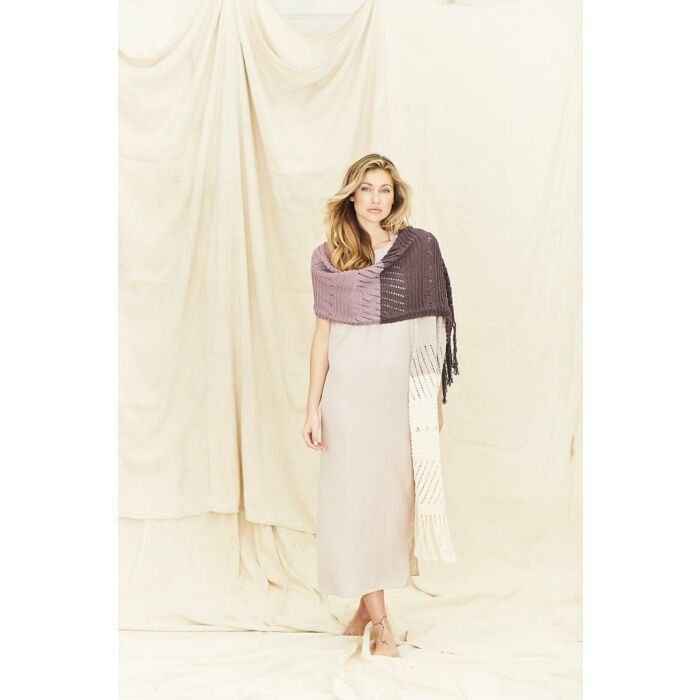 Stylecraft Naturals Organic Cotton DK Shawls Pattern 9836 One Size