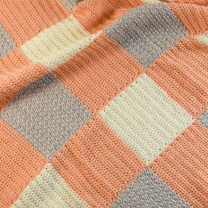 Crocheted Gingham Blanket & Snuggly in WoolBox Imagine Lullaby Baby DK Kit