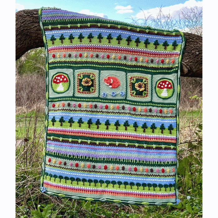 King Cole Woodland Wonders A Crochet Along Blanket in Cottonsoft DK-Yarn Pk  17 x 100g