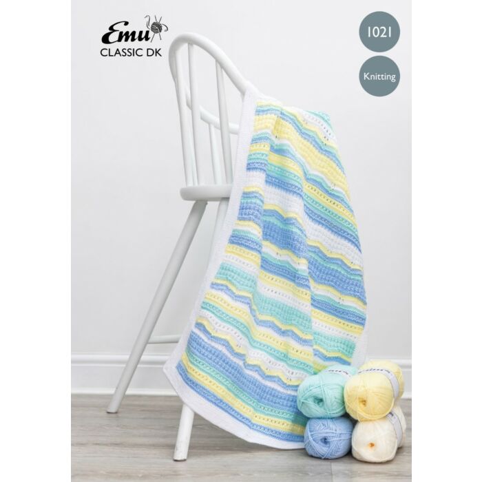 Emu Classic DK Little Star Blanket 1021 Knitting Pattern One Size main product photo