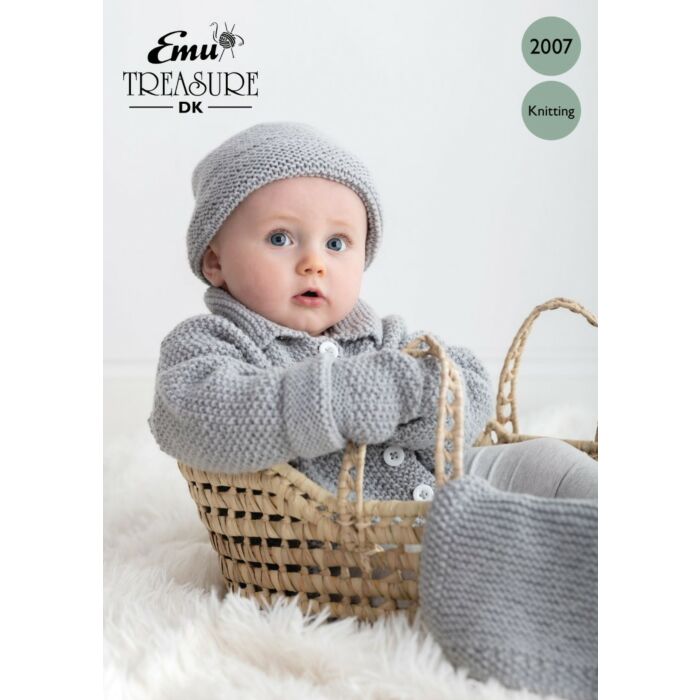 Emu Treasure DK Baby Set 2007 Knitting Pattern Various main product photo
