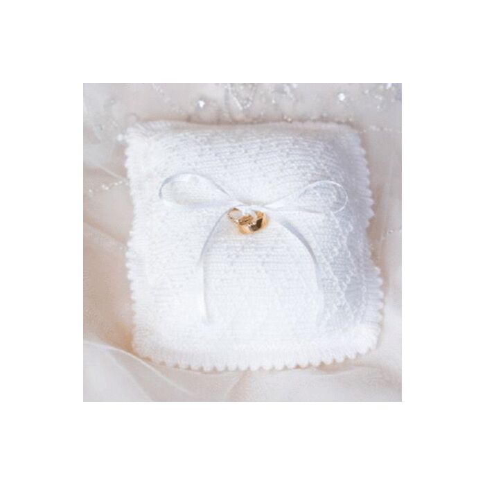 Knitted Ring Bearer Cushion Kit by Jenny Watson in King Cole Pricewise DK