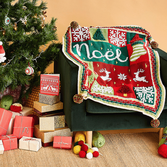 Sirdar Nordic Noël Christmas Blanket Crochet Along in Hayfield Bonus DK 11x100g main product photo
