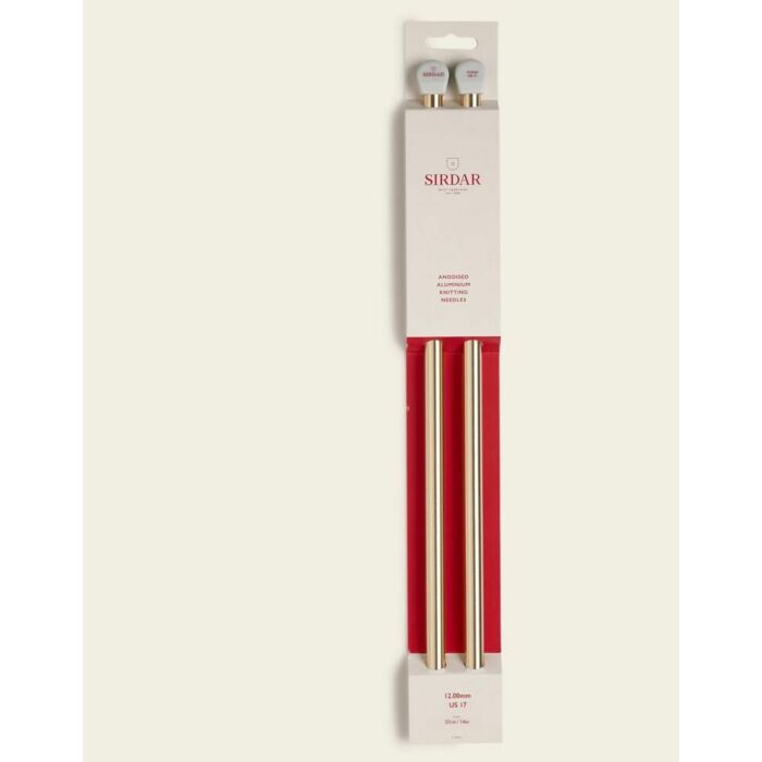 Sirdar Single Point Knitting Needles Anodised Aluminium in 2 Lengths main product photo