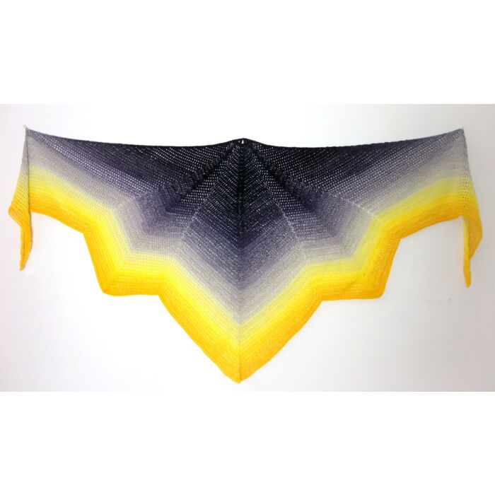 Sun Storm Shawl Crochet Kit by WoolnHook in Scheepjes Whirl 