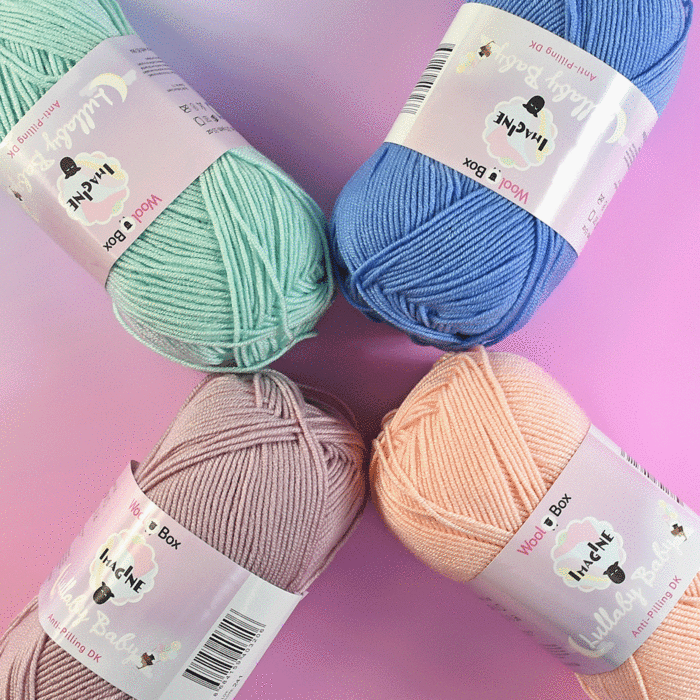 Waffle Baby Blanket Crochet Pattern in WoolBox Imagine Lullaby Anti-Pilling DK by Zoe Potrac