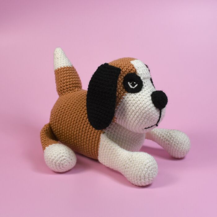 WoolPups St Bernard Crochet Kit by Heather C Gibbs in WoolBox Imagine Classic Anti-Pilling DK 