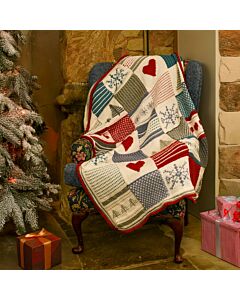 Alpine Christmas Knitted Blanket Kit in WoolBox Imagine Classic DK  12x100g