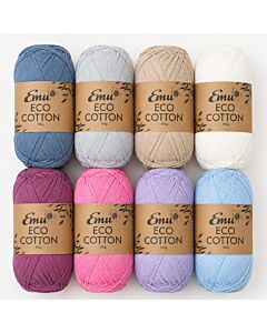 Emu Eco-Cotton DK Sample Bundle 8 x 100g
