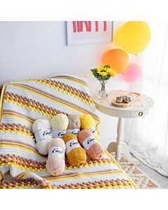 Mood Blanket - Joy Edition in Emu Classic DK 1077 Yarn Pack&Pattern  8x100g