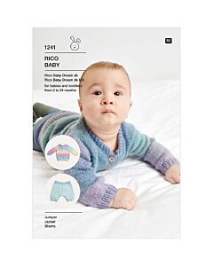 Rico Knitting Pattern Baby Sweater and Shorts Baby Dream UK KIC 1241 21x30x0.1