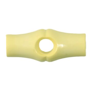 Milward Carded Buttons Toggle Yellow 25mm Pack of 3