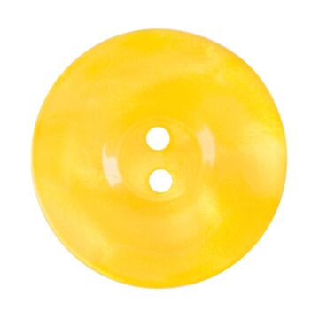 Milward Carded Buttons Round 2 Hole Yellow 22mm Pack of 2