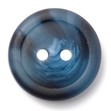 Milward Carded Buttons Rimmed 2 Hole Navy 17mm Pack of 3