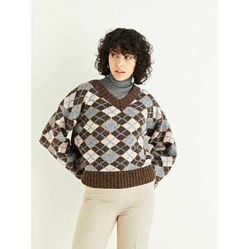 Sirdar Haworth Tweed DK Ladies Sweater and Scarf Pattern 10298 81cm-137cm